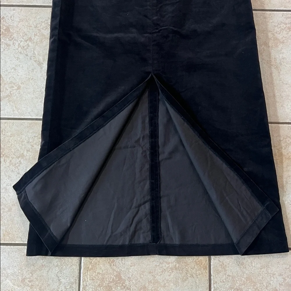 Vintage Diane Rich California‎ Elegant Black Velvet Maxi Skirt, Sz S/M